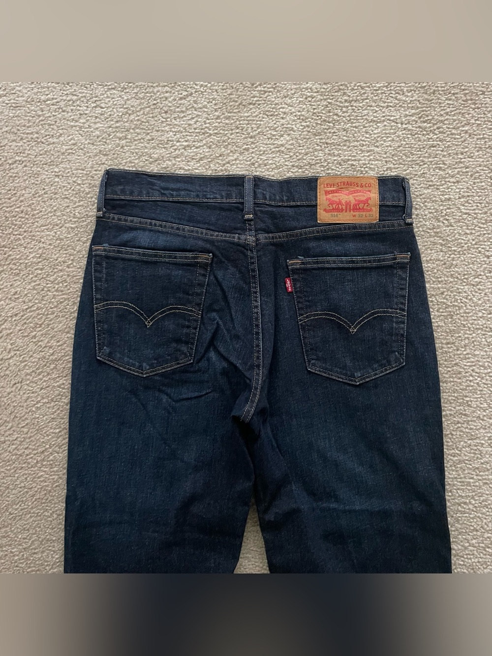NWOT Levi's Men's 514 Dark Blue Straight-Fit Jeans 32Wx32L - Picture 6 of 14